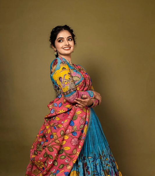 Launching festival Special Kalamkari Lehenga choli
