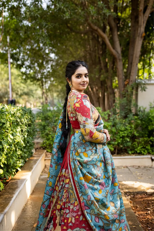 Marron color Printed Party Wear Lehenga choli