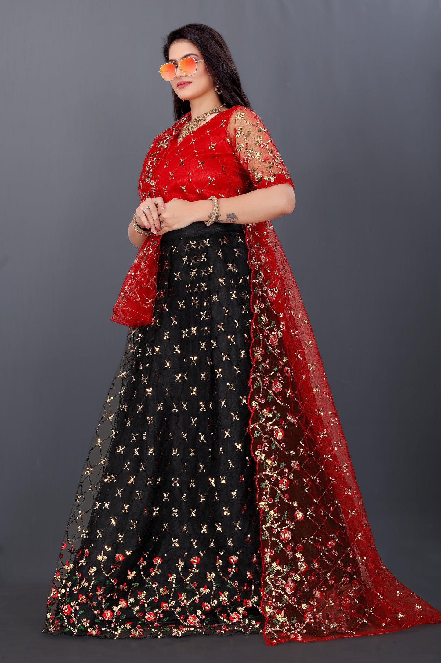 New Party Wear Sequance Lehenga Choli Full Heavy & Fancy Color Full Sequence Work In Lehenga Choli With Beautiful Sequance Worked Blouse.