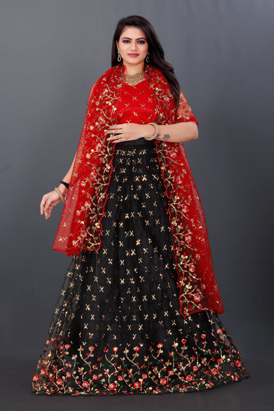 New Party Wear Sequance Lehenga Choli Full Heavy & Fancy Color Full Sequence Work In Lehenga Choli With Beautiful Sequance Worked Blouse.